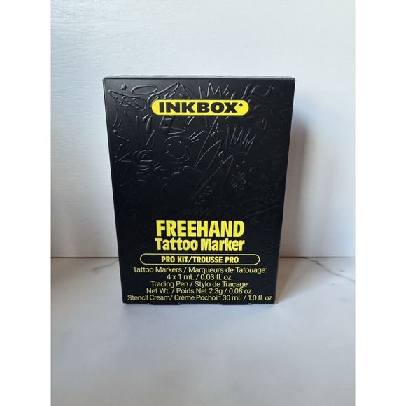Inkbox Freehand Tattoo Marker Pro Kit Brand New Tracing Stencil Marker Pen